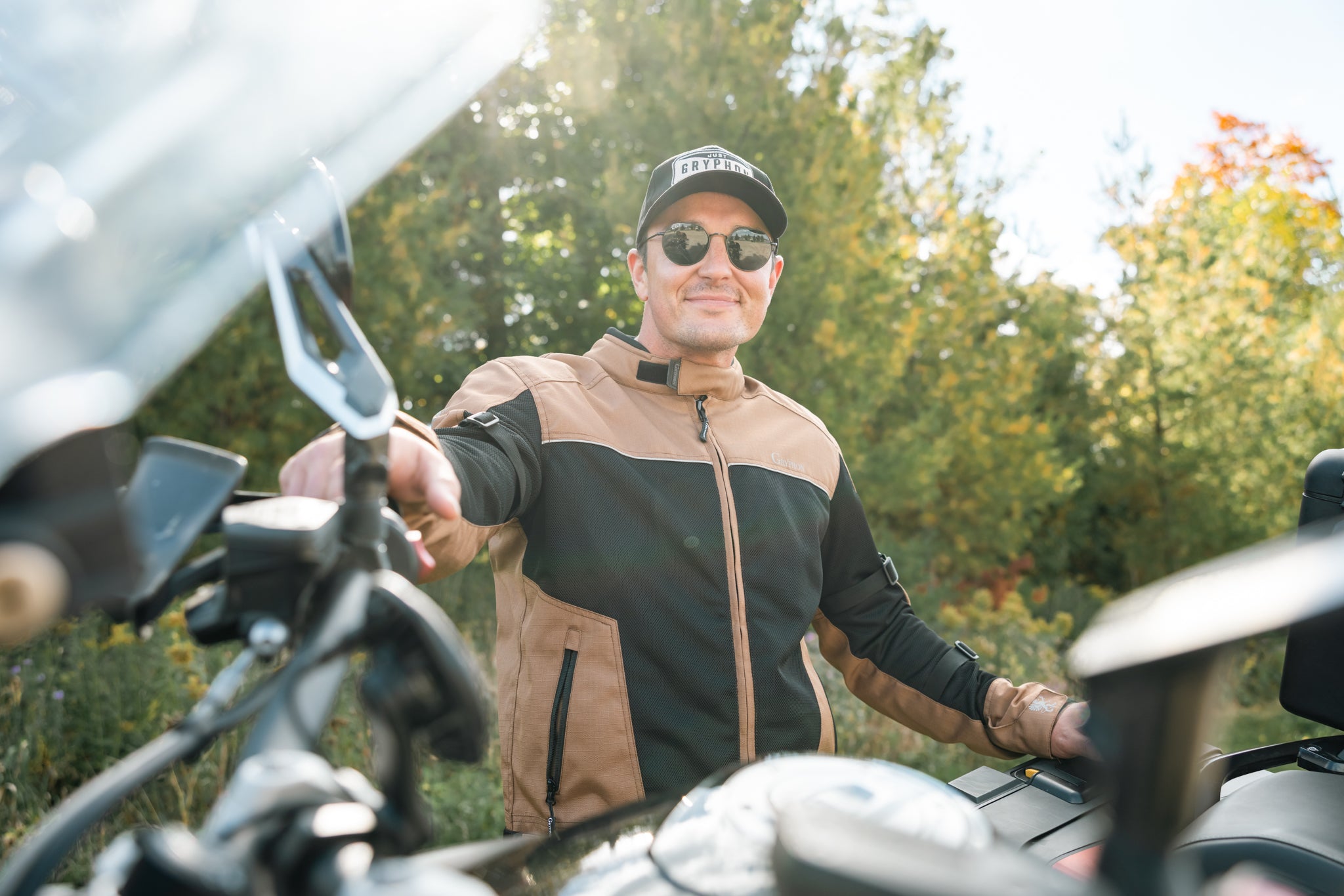 ペルージャ　リブジャケット　M② Gryphon Men's Breeze 2 Mesh Motorcycle Jacket