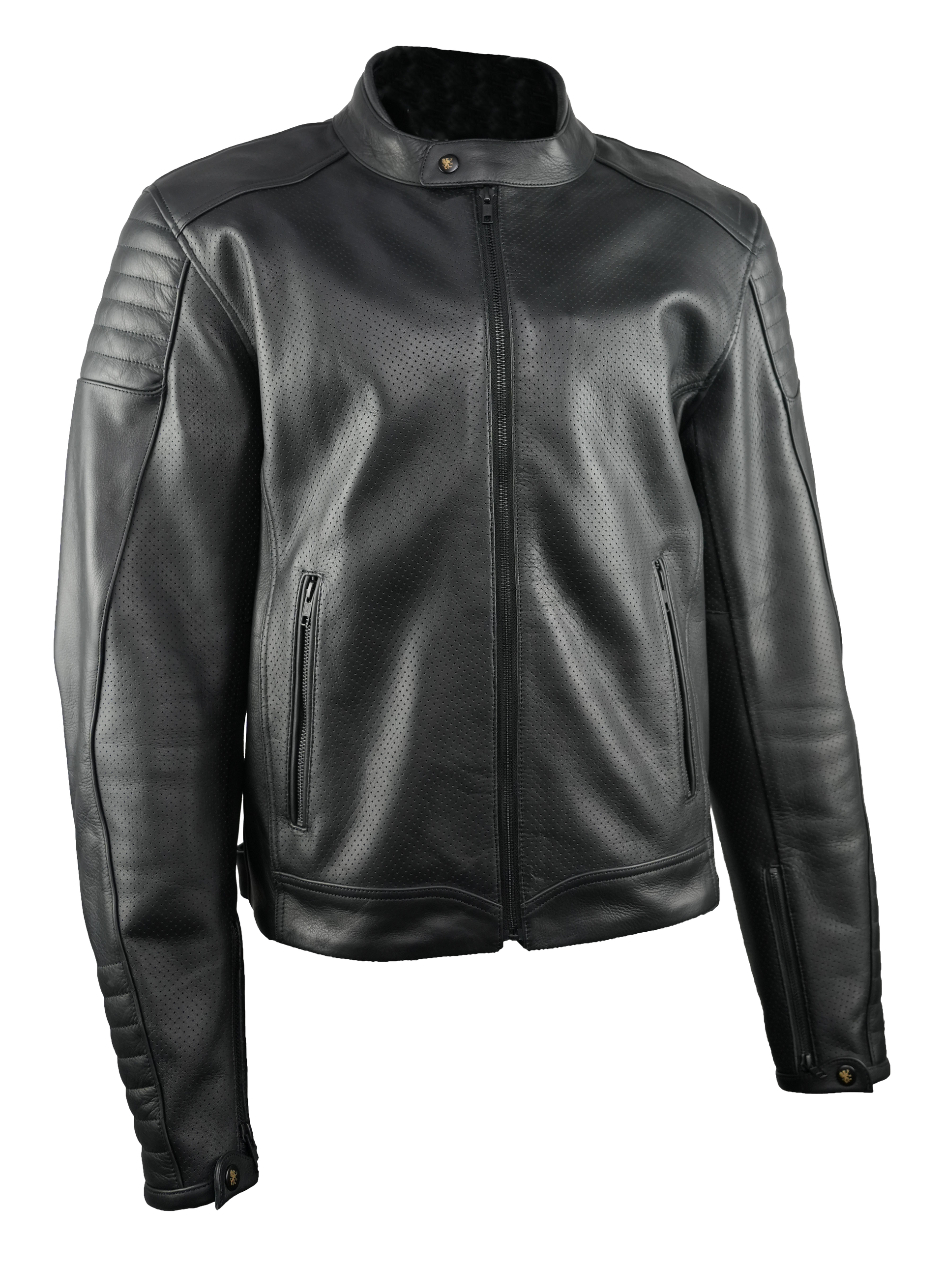 Gryphon Men's Black Hills Perforated Leather Jacket