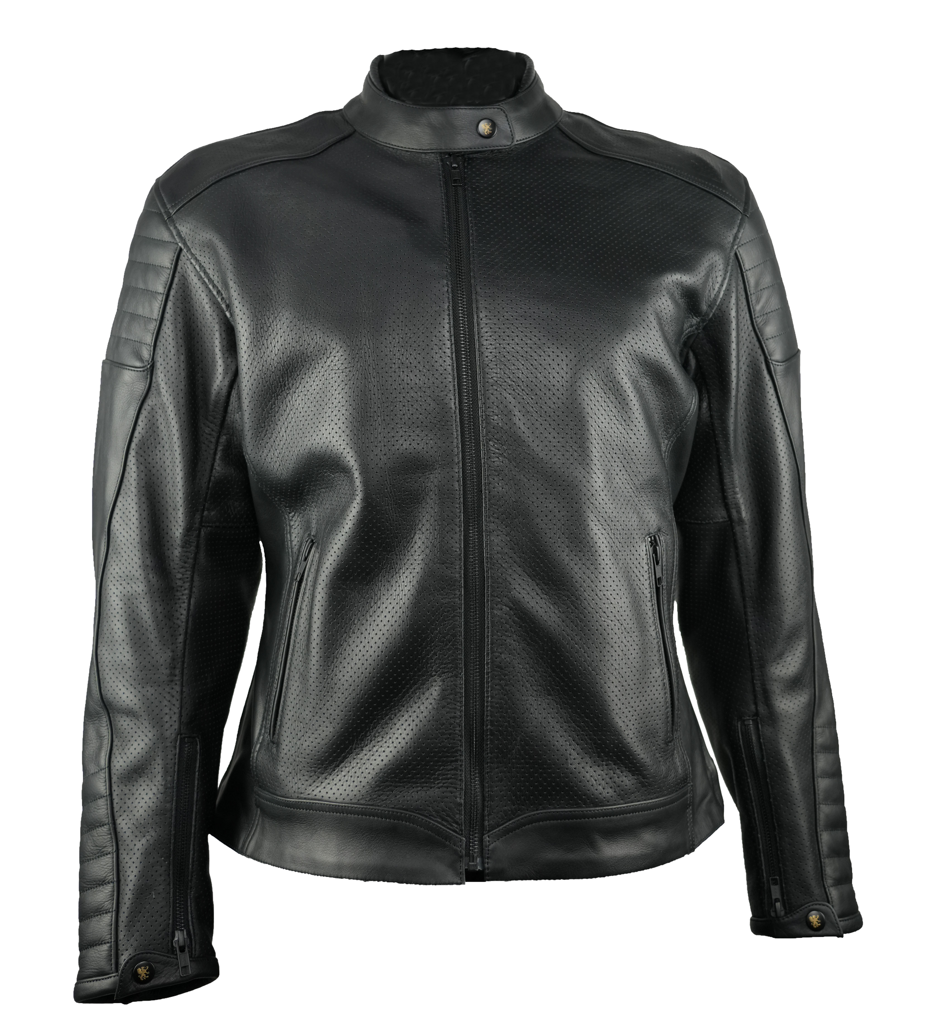 Gryphon Women's Black Hills Perforated Leather Motorcycle Jacket