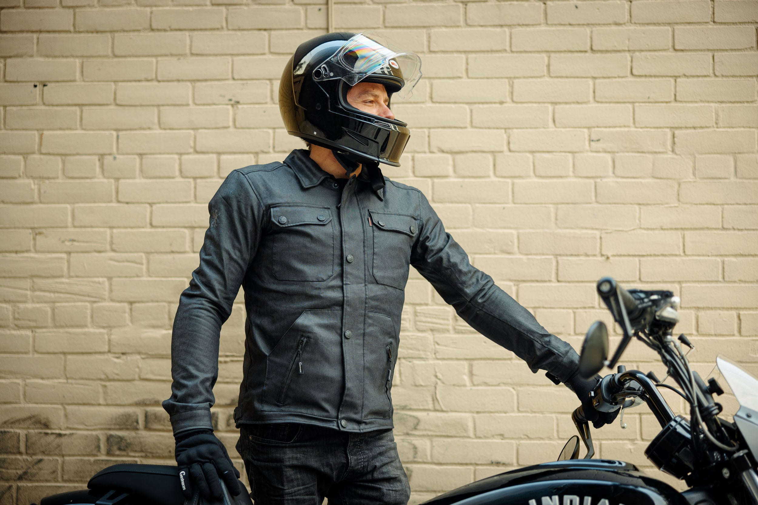 Gryphon Men's Renegade Canvas Motorcycle Jacket